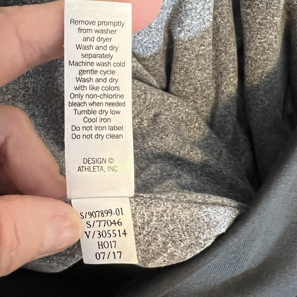 Athleta Women’s Jogger Size 8 Gray Lined Mid Rise Pockets Stretch - Picture 15 of 15